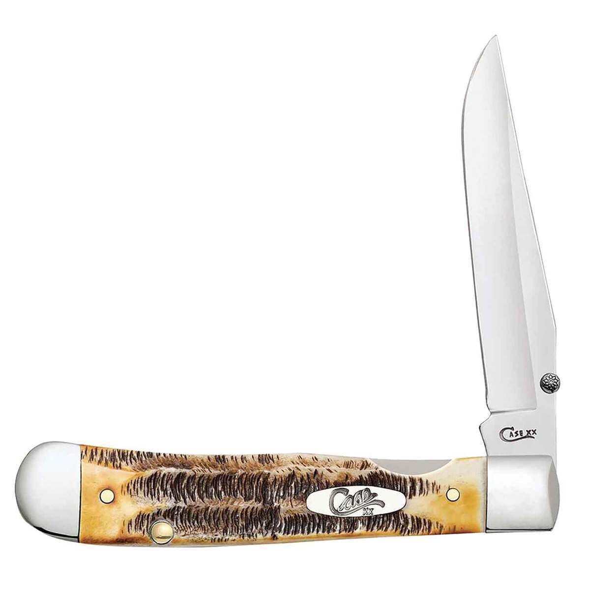 Case Kickstart Trapperlock 3.3 inch Folding Knife - Brown Case Kickstart Trapperlock 3.3 inch Folding Knife - Brown