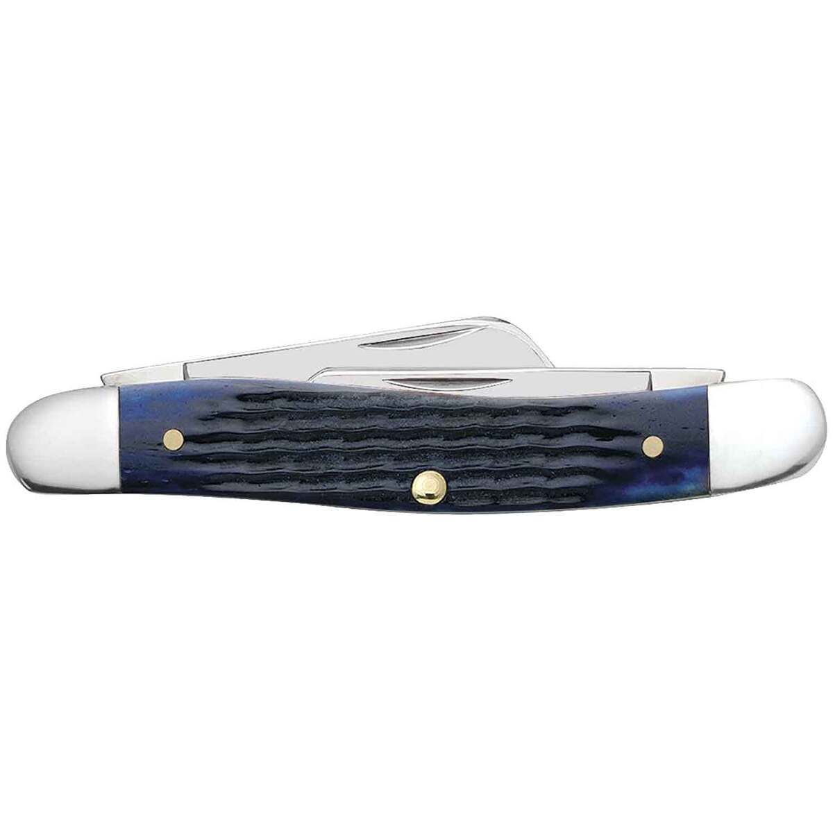 Case Medium Stockman 2.57 inch Folding Knife - Blue Bone Case Medium Stockman 2.57 inch Folding Knife - Blue Bone
