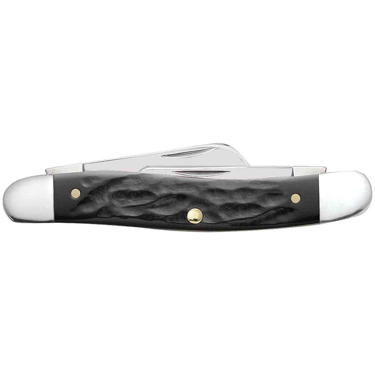 Case Medium Stockman 2.57 inch Folding Knife - Rough Black Case Medium Stockman 2.57 inch Folding Knife - Rough Black