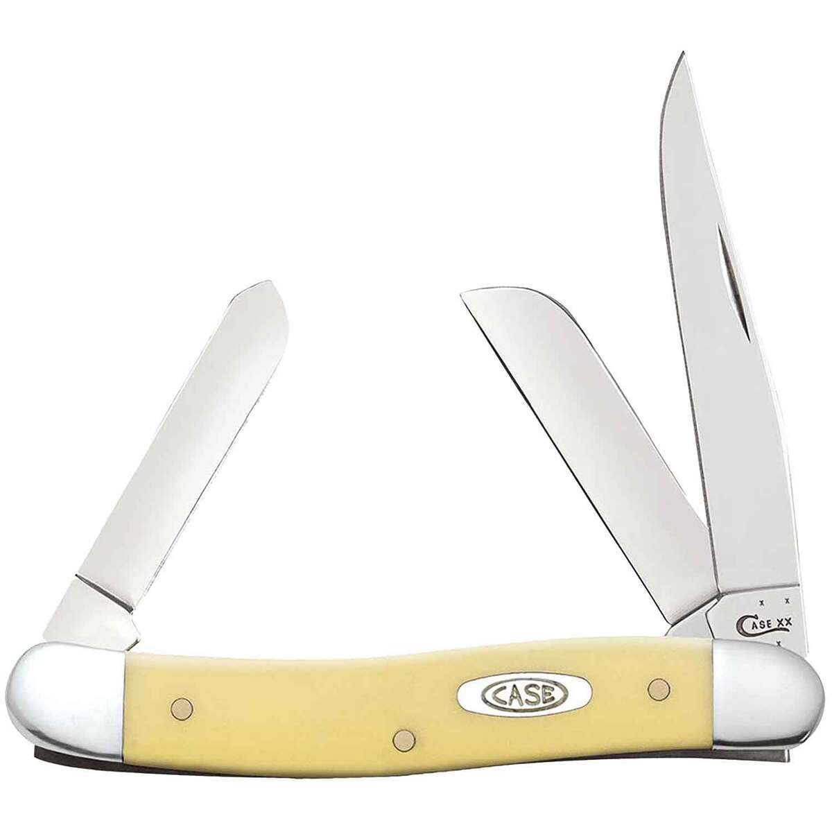 Case Medium Stockman 2.57 inch Folding Knife - Yellow Case Medium Stockman 2.57 inch Folding Knife - Yellow