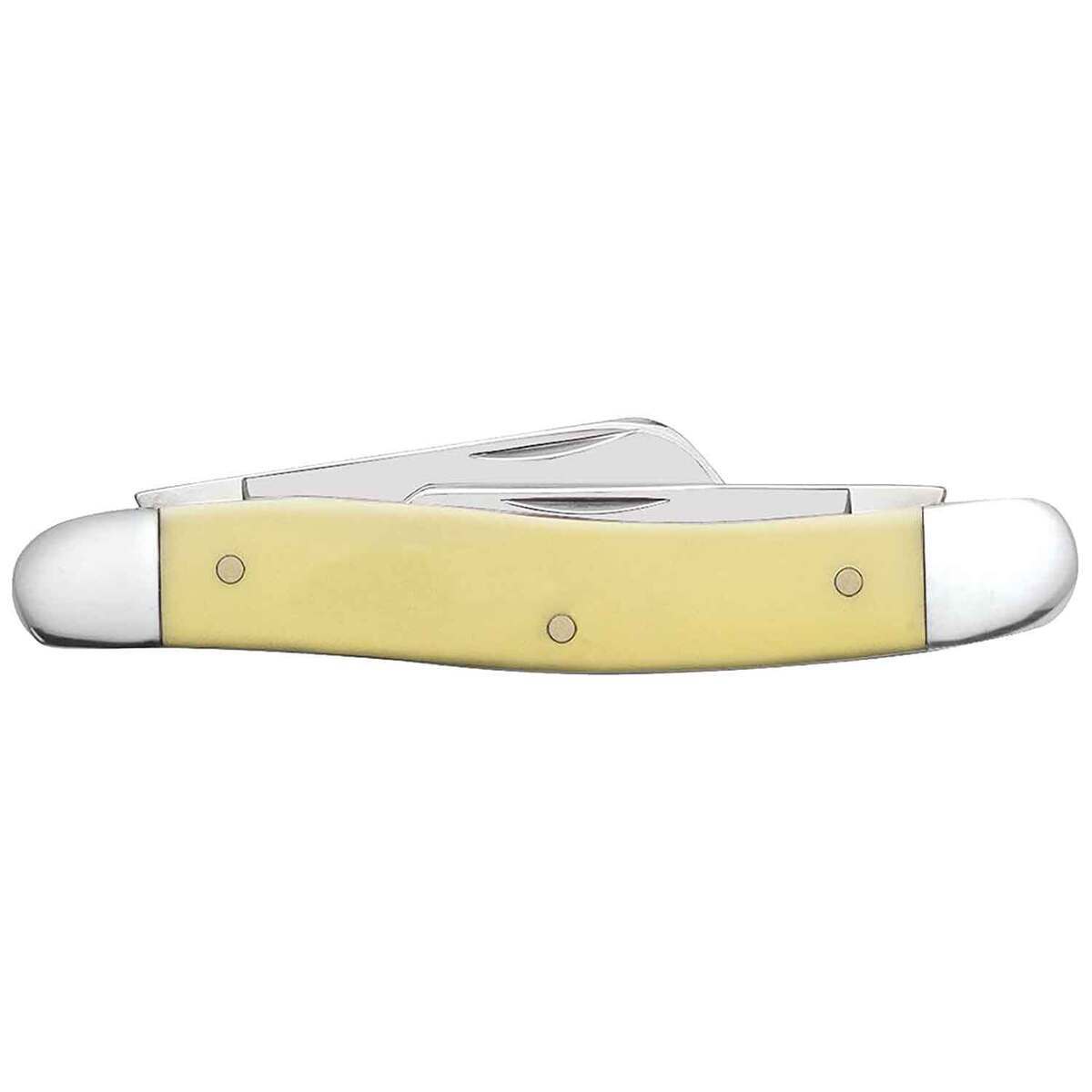 Case Medium Stockman 2.57 inch Folding Knife - Yellow Case Medium Stockman 2.57 inch Folding Knife - Yellow
