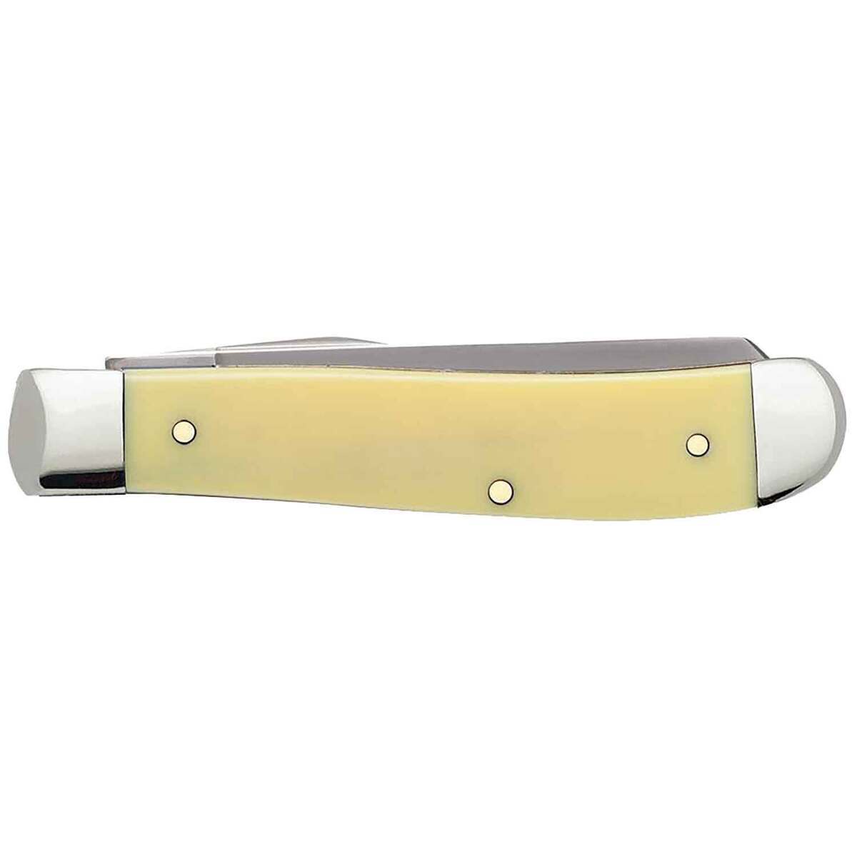 Case Mini Trapper 2.75 inch Folding Knife - Yellow Case Mini Trapper 2.75 inch Folding Knife - Yellow