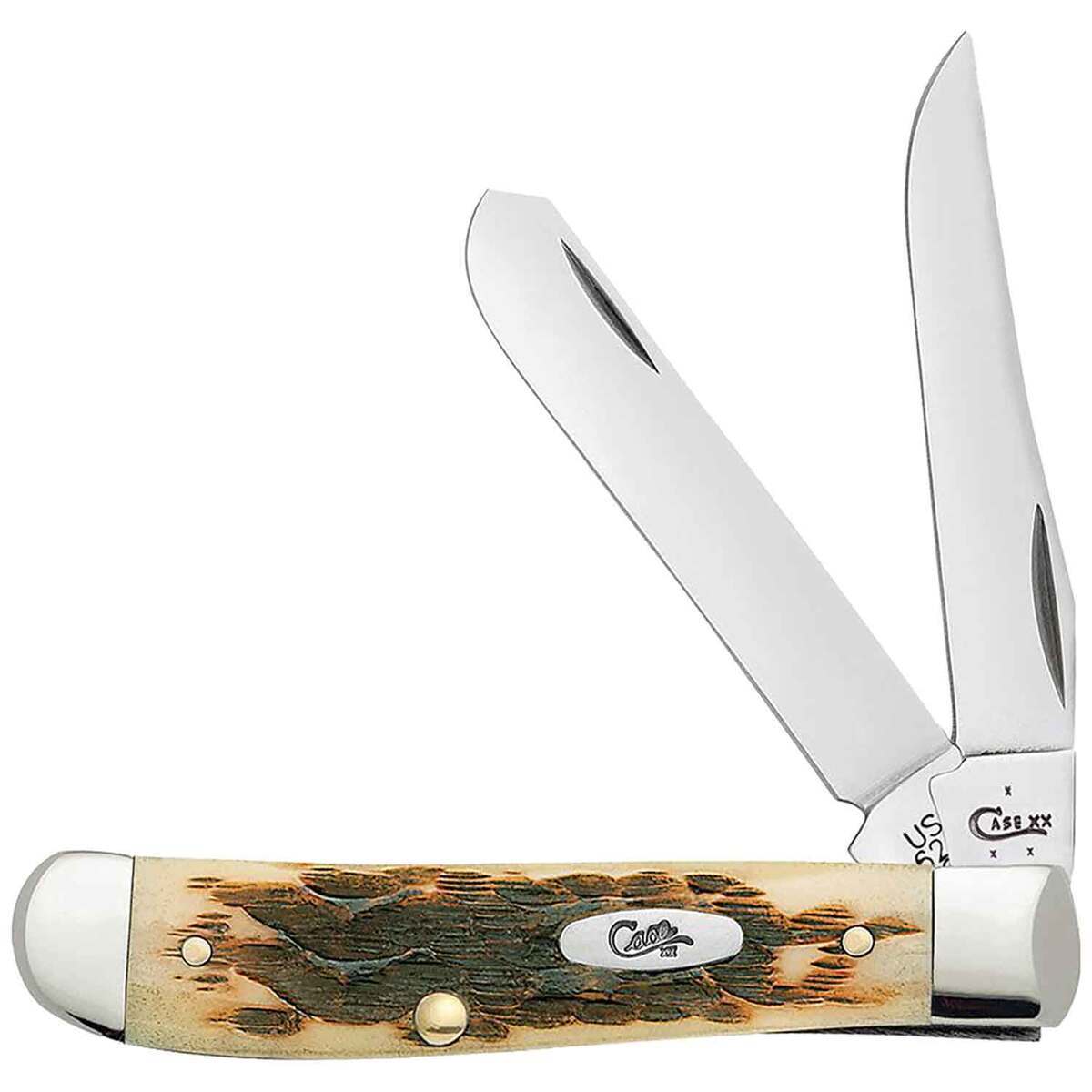 Case Peach Seed Jig Mini Trapper 2.75 inch Folding Knife - Amber Case Peach Seed Jig Mini Trapper 2.75 inch Folding Knife - Amber