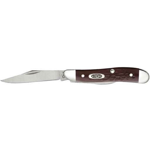 Case Brown Delrin Pocket Knives - Brown Synthetic