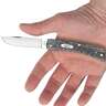 Case Pocket Worn Crandall Jig Sod Buster Jr 2.8 inch Folding Knife - Gray Bone