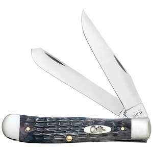Case Pocket Worn Crandall Jig Trapper 3.27 inch Folding Knife