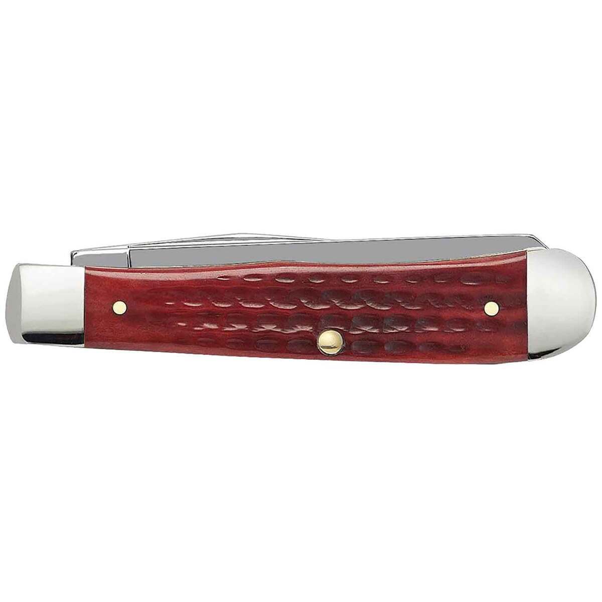 Case Pocketworn Trapper 3.27 inch Folding Knife - Red Case Pocketworn Trapper 3.27 inch Folding Knife - Red