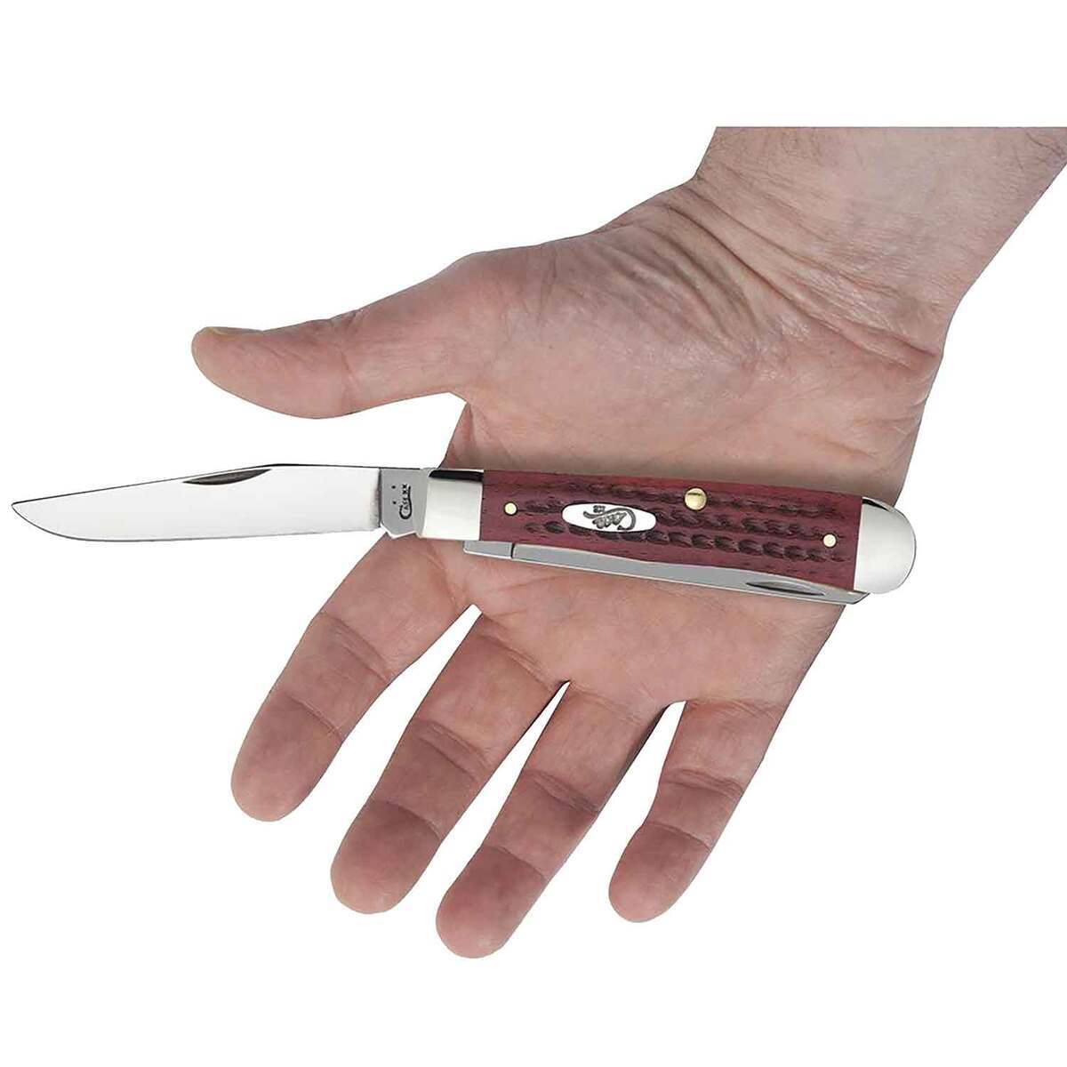 Case Pocketworn Trapper 3.27 inch Folding Knife - Red Case Pocketworn Trapper 3.27 inch Folding Knife - Red