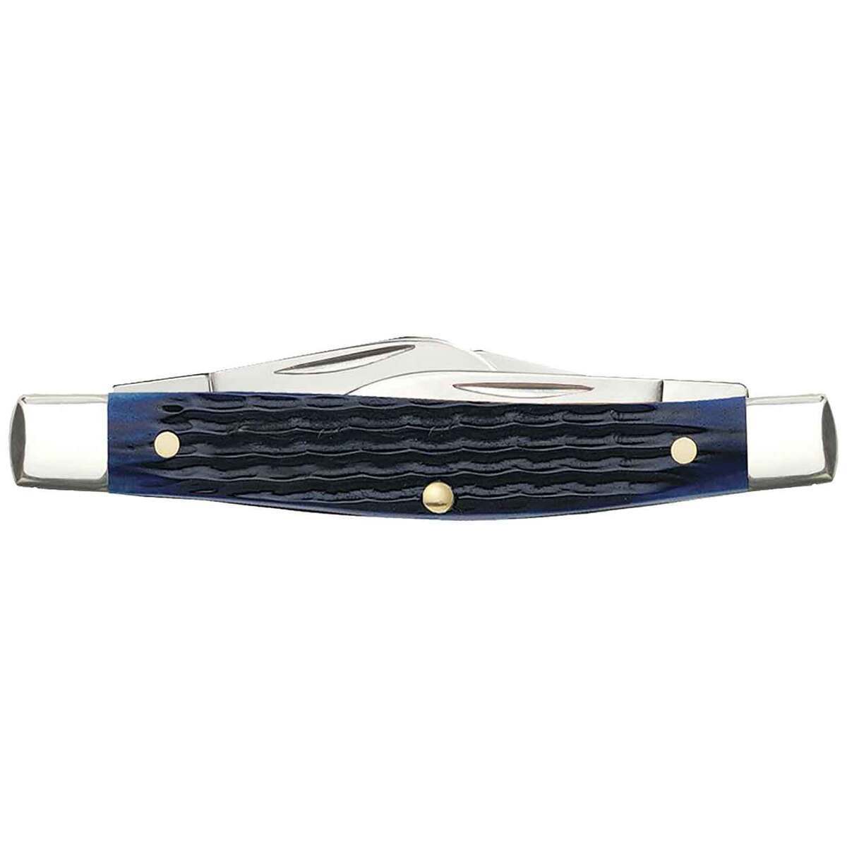 Case Rogers Corn Cob Jig Medium Stockman 2.42 inch Folding Knife - Blue Case Rogers Corn Cob Jig Medium Stockman 2.42 inch Folding Knife - Blue
