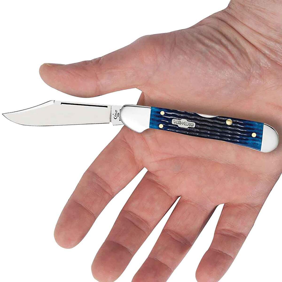 Case Rogers Corn Cob Jig Mini CopperLock 2.72 inch Folding Knife - Blue Case Rogers Corn Cob Jig Mini CopperLock 2.72 inch Folding Knife - Blue