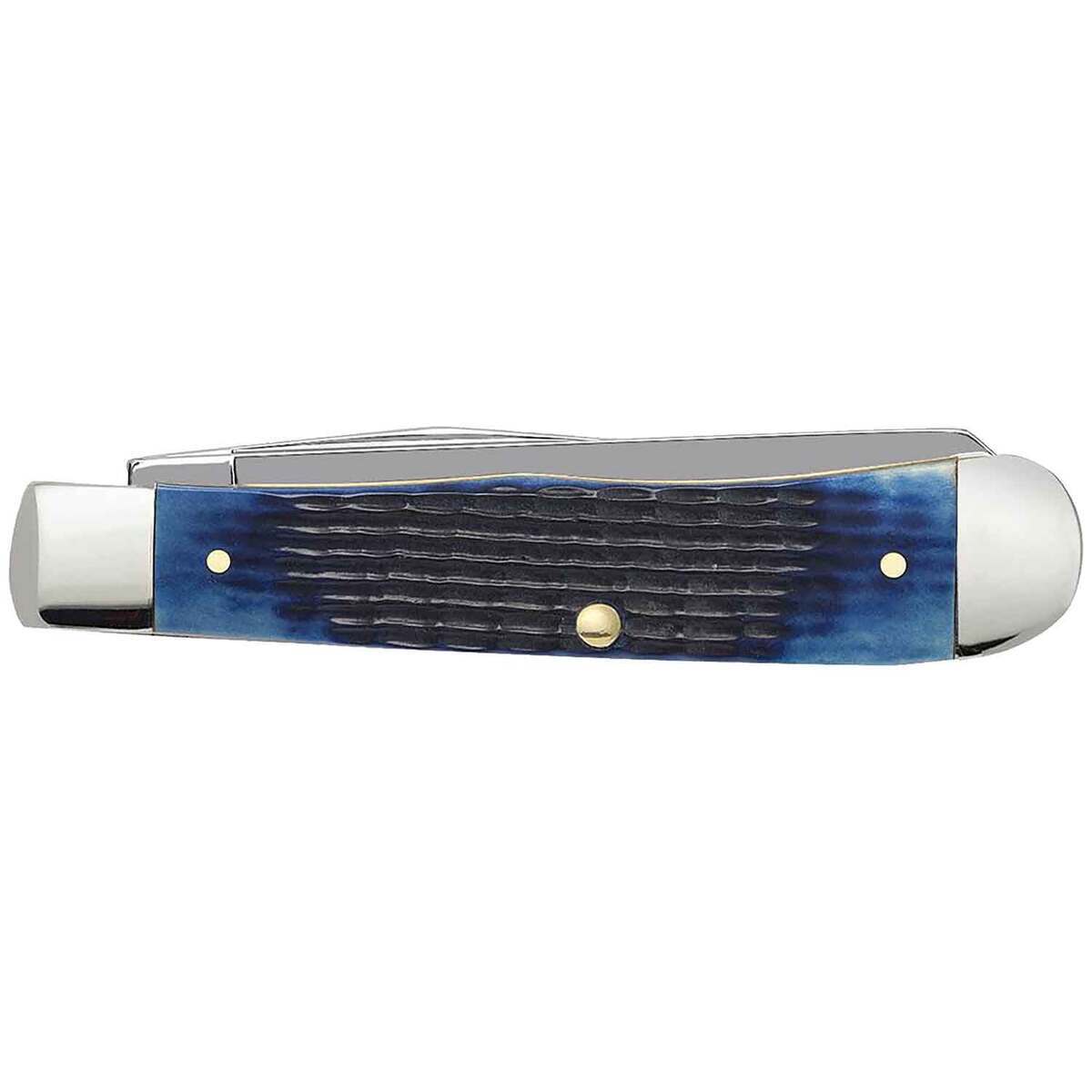 Case Rogers Corn Cob Jig Trapper 3.27 inch Folding Knife - Blue Case Rogers Corn Cob Jig Trapper 3.27 inch Folding Knife - Blue