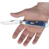 Case Rogers Corn Cob Jig Trapper 3.27 inch Folding Knife - Blue