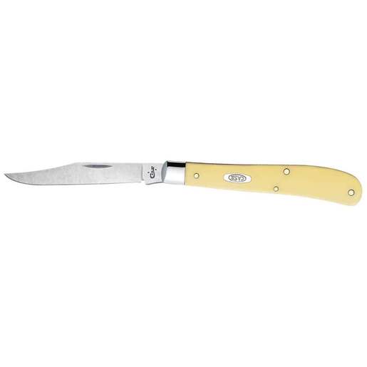 Case Slimline Trapper 3.25 inch Folding Knife – Yellow