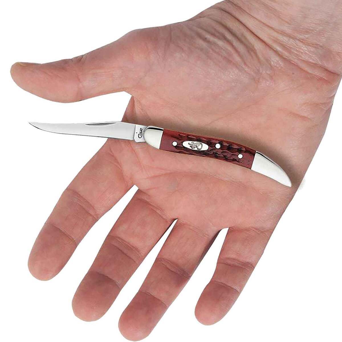 Case Small Texas Toothpick 2.25 inch Folding Knife - Old Red Bone Case Small Texas Toothpick 2.25 inch Folding Knife - Old Red Bone