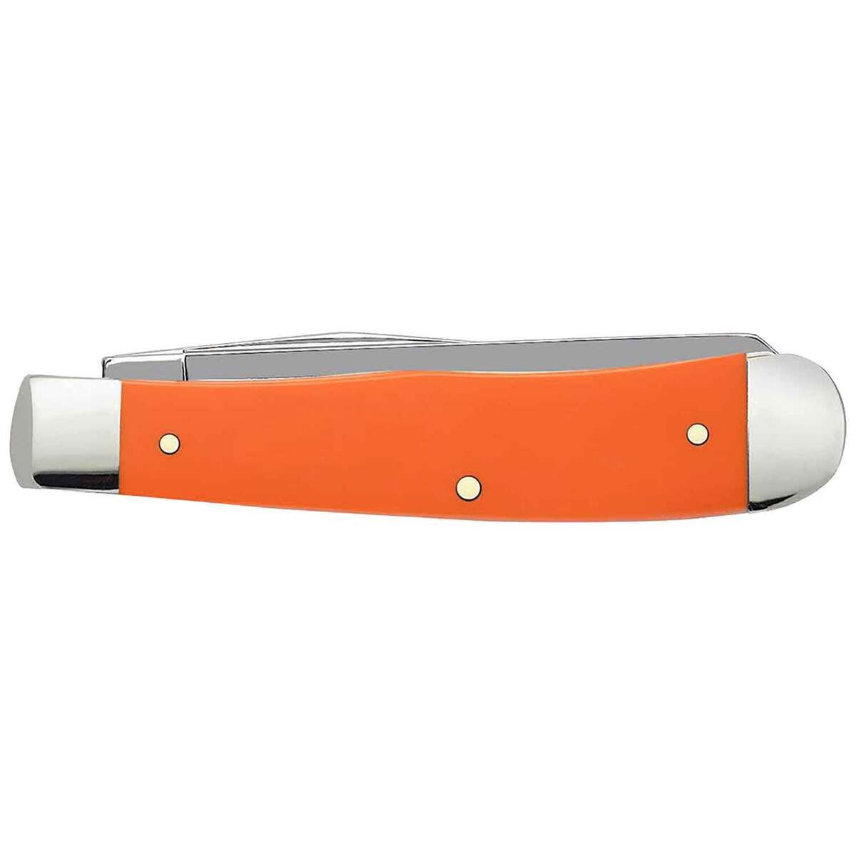 Case Smooth Synthetic Trapper 3.27 inch Folding Knife - Orange Case Smooth Synthetic Trapper 3.27 inch Folding Knife - Orange