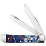Case Trapper 3.27 inch Folding Knife - Patriotic Kirinite