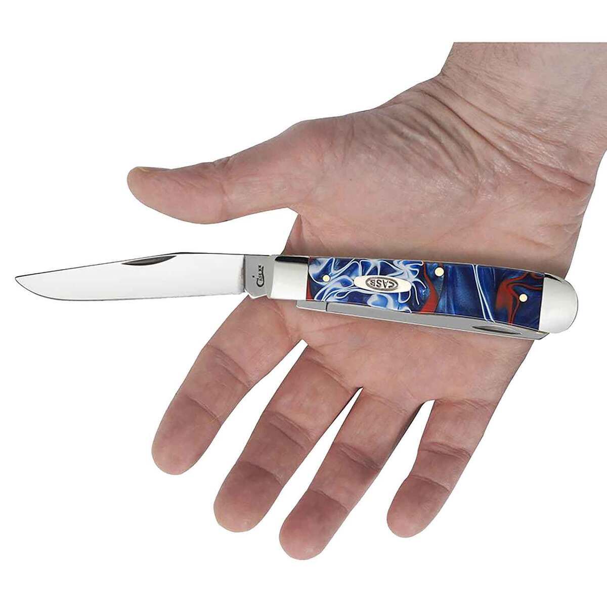 Case Trapper 3.27 inch Folding Knife - Patriotic Kirinite Case Trapper 3.27 inch Folding Knife - Patriotic Kirinite