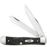 Case Trapper 3.27 inch Folding Knife - Rough Black