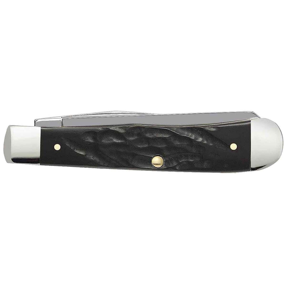 Case Trapper 3.27 inch Folding Knife - Rough Black Case Trapper 3.27 inch Folding Knife - Rough Black