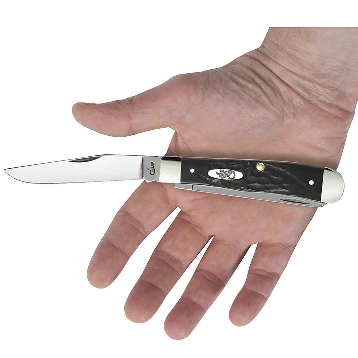 Case Trapper 3.27 inch Folding Knife - Rough Black Case Trapper 3.27 inch Folding Knife - Rough Black
