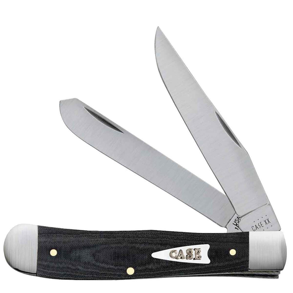 Case Trapper 3.27 inch Folding Knife - Black Micarta Case Trapper 3.27 inch Folding Knife - Black Micarta