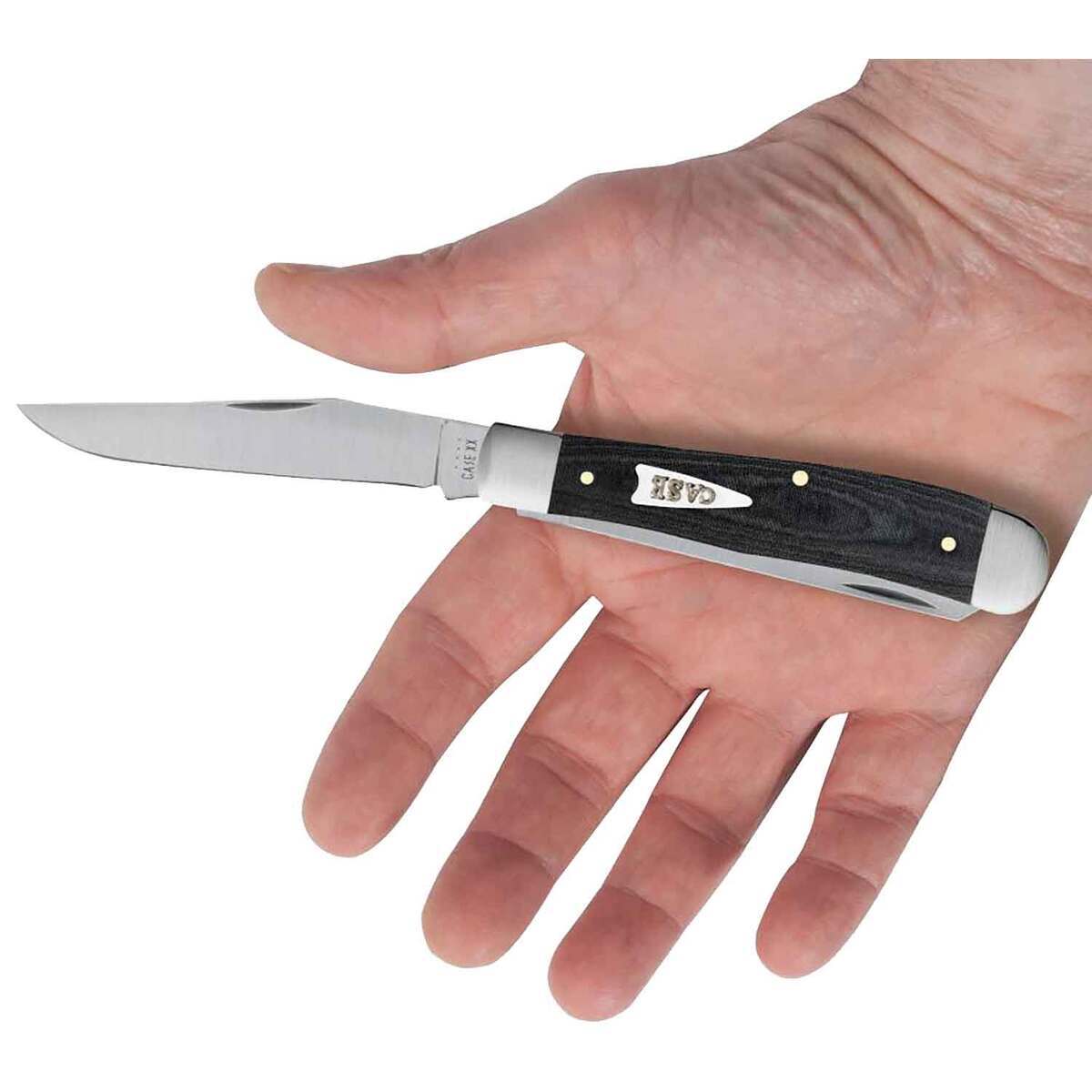 Case Trapper 3.27 inch Folding Knife - Black Micarta Case Trapper 3.27 inch Folding Knife - Black Micarta