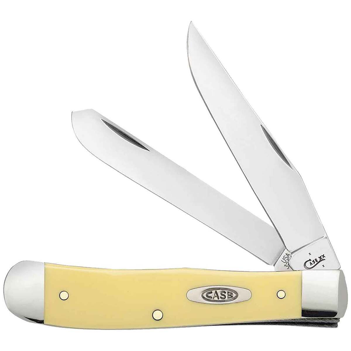 Case Trapper 3.27 inch Folding Knife - Yellow Case Trapper 3.27 inch Folding Knife - Yellow
