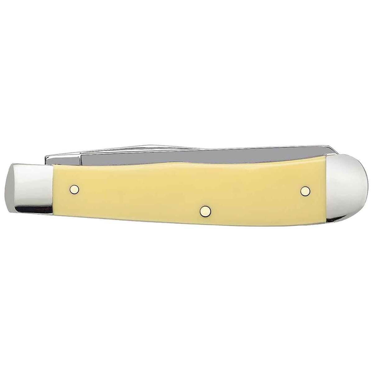 Case Trapper 3.27 inch Folding Knife - Yellow Case Trapper 3.27 inch Folding Knife - Yellow