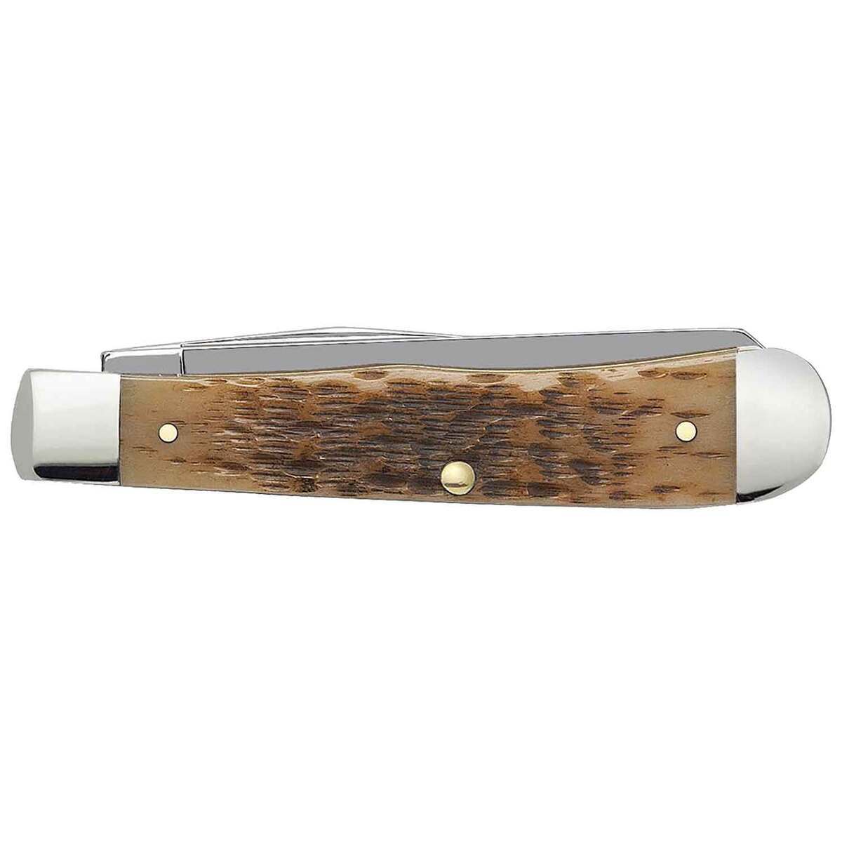 Case Trapper 3.27 inch Folding Knife - Amber Bone Case Trapper 3.27 inch Folding Knife - Amber Bone