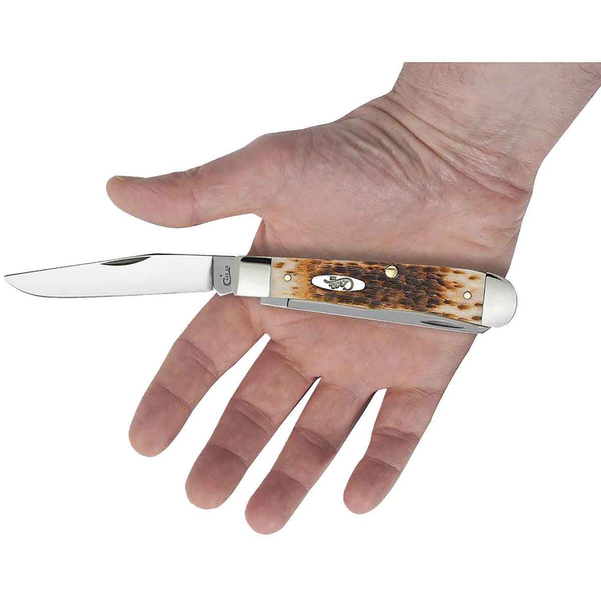 Case Trapper 3.27 inch Folding Knife - Amber Bone Case Trapper 3.27 inch Folding Knife - Amber Bone