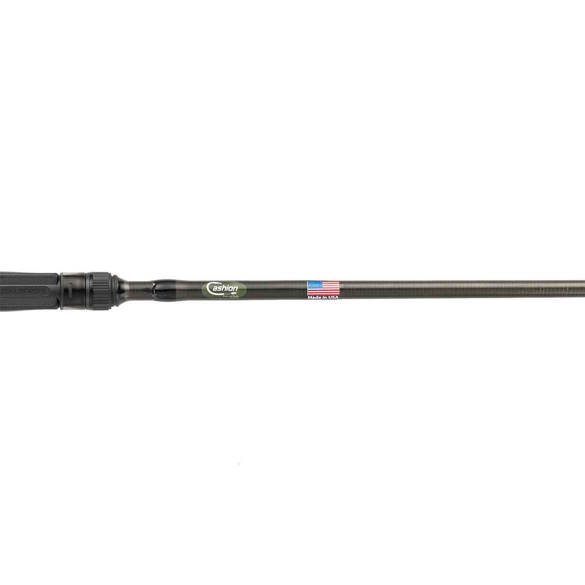 Cashion Fishing Rods ICON Chatterbait Casting Rod - 7ft 1in, Medium Heavy Power, Moderate Fast Action, 1pc - Black Cashion Fishing Rods ICON Chatterbait Casting Rod - 7ft 1in, Medium Heavy Power, Moderate Fast Action, 1pc - Black