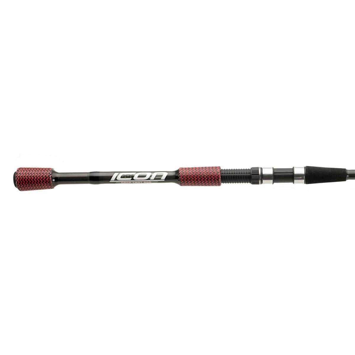 Cashion Fishing Rods John Crews ICON Dropshot Spinning Rod - 7ft 4in, Medium Heavy Power, Fast Action, 1pc - Black Cashion Fishing Rods John Crews ICON Dropshot Spinning Rod - 7ft 4in, Medium Heavy Power, Fast Action, 1pc - Black