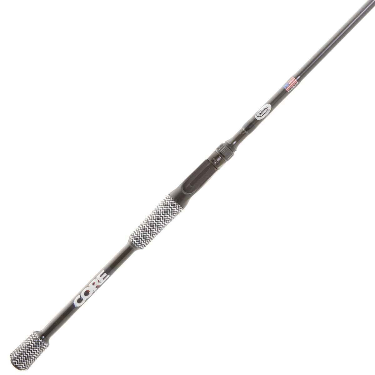 Cashion Fishing Rods New CORE Series A Rig Casting Rod - 7ft 10in, Heavy Power, Moderate Fast Action, 1pc - Black Cashion Fishing Rods New CORE Series A Rig Casting Rod - 7ft 10in, Heavy Power, Moderate Fast Action, 1pc - Black