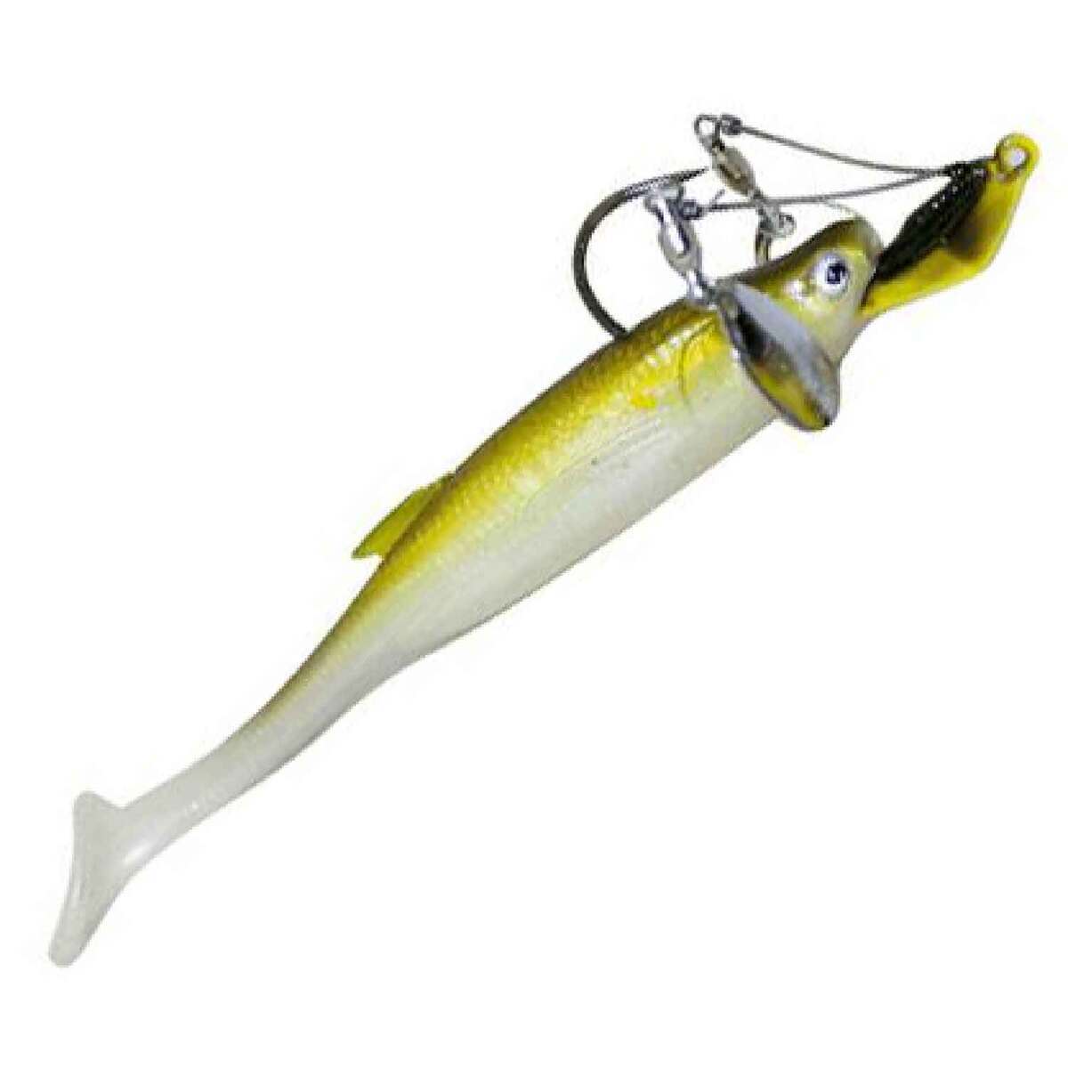 Castaic Double Trouble (Lynch Mob) Soft Swimbait - Blue Shad, 5in - Blue Shad Castaic Double Trouble (Lynch Mob) Soft Swimbait - Blue Shad, 5in - Blue Shad