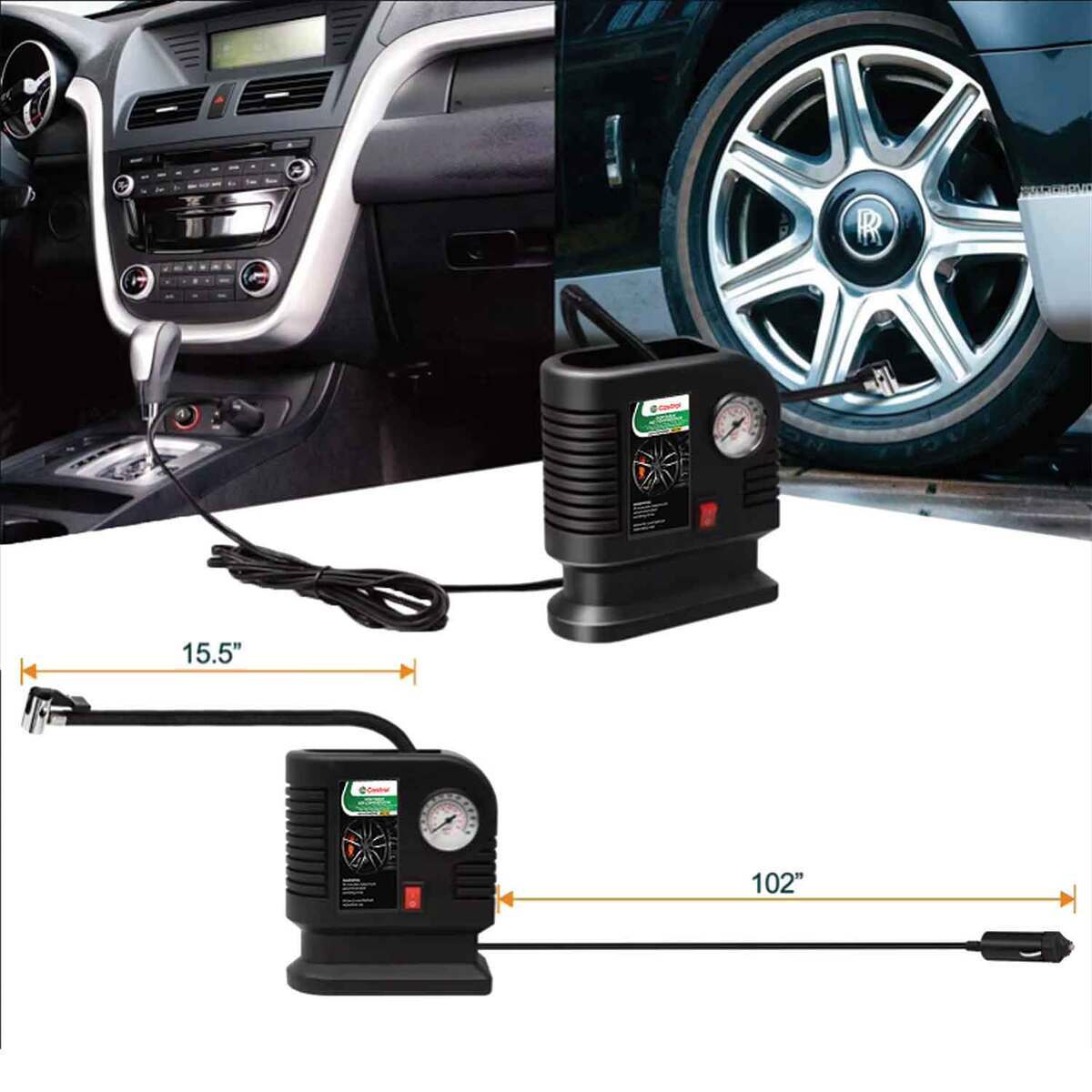 Castrol Portable Air Compressor - Black Castrol Portable Air Compressor - Black