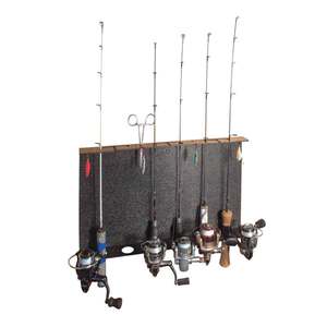 The Original Catch Cover Wall Mount Ice Fishing Rod Rack