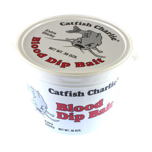 Catfish Charlie Blood Dip Catfish Bait – Extra Sticky, 36oz