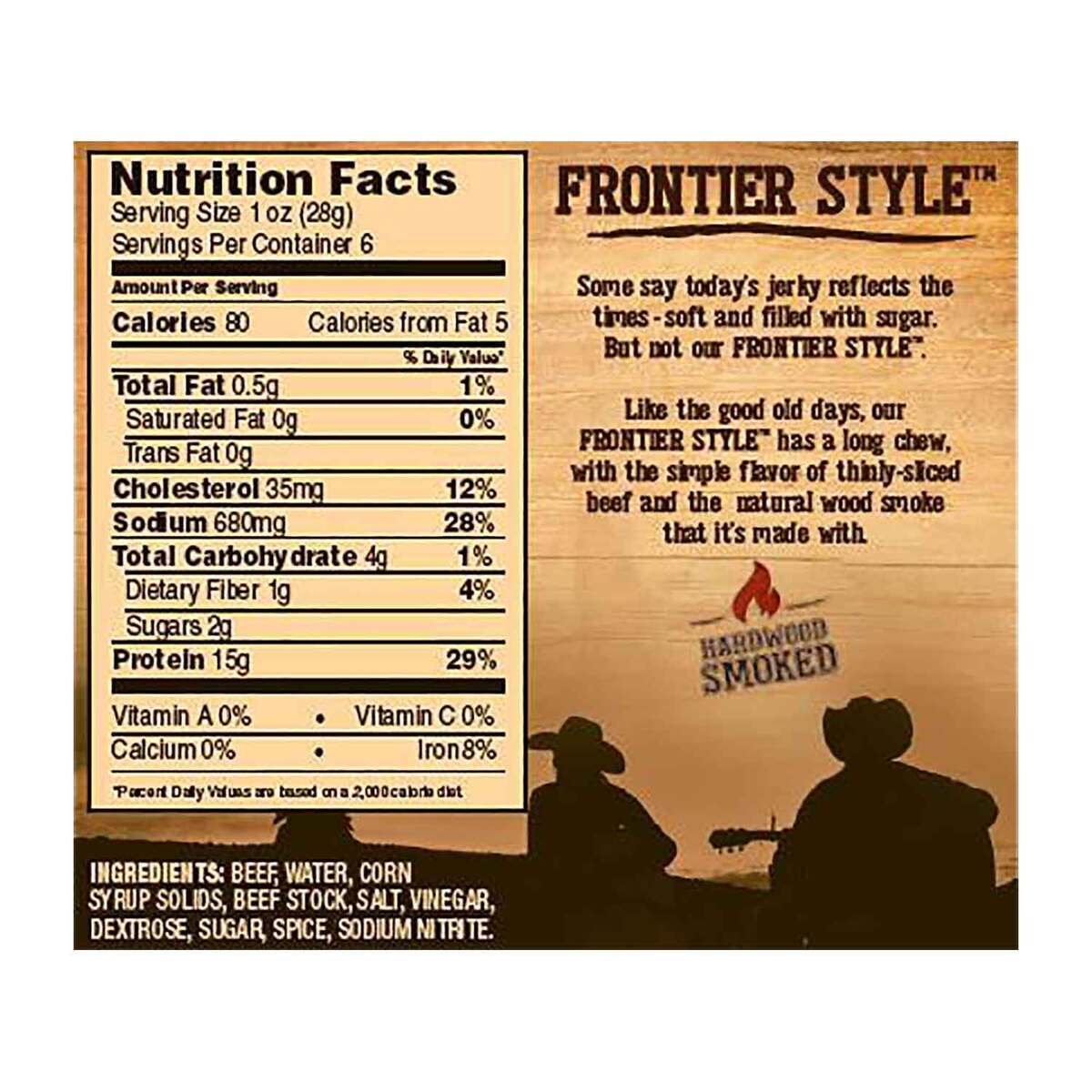Cattleman's Cut Frontier Style Jerky - 6 Servings Cattleman's Cut Frontier Style Jerky - 6 Servings