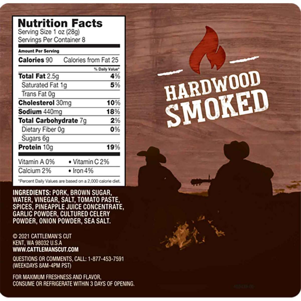Cattleman's Cut Southern BBQ Pork Jerky - 8 Servings Cattleman's Cut Southern BBQ Pork Jerky - 8 Servings