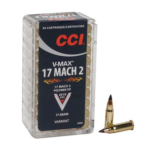 CCI Varmint 17 Mach 2 17gr V-Max Rimfire Ammo - 50 Rounds