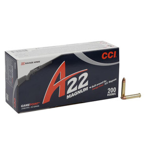 CCI A22 22 WMR (22 Mag) 35gr Gamepoint Rimfire Ammo - 200 Rounds