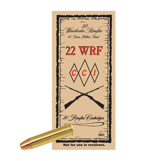 CCI 22 WRF 45gr JHP Rimfire Ammo – 50 Rounds