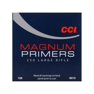 CCI No. 250 Large Magnum Rifle Primers - 100 Count