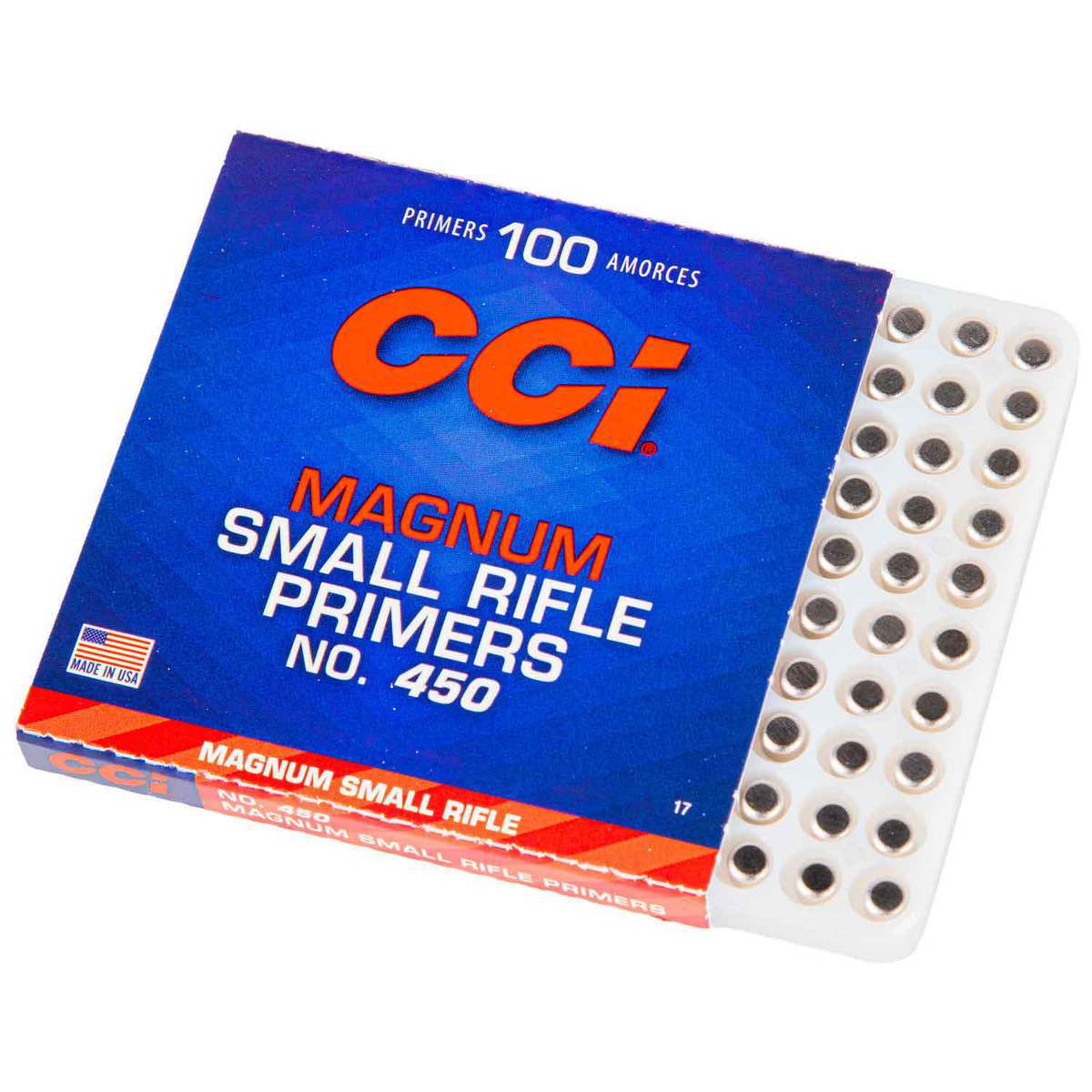 CCI #450 Small Magnum Rifle Primers - 100 Count - Small Rifle Magnum CCI #450 Small Magnum Rifle Primers - 100 Count - Small Rifle Magnum
