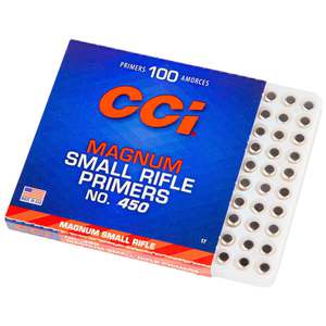 CCI No. 450 Small Magnum Rifle Primers - 100 Count