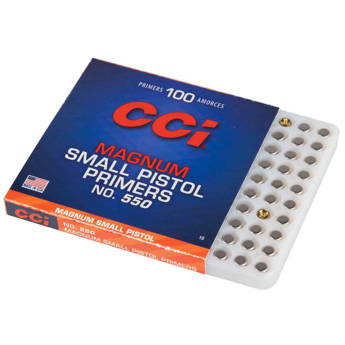 CCI #550 Small Magnum Pistol Primers - 100 Count - Small Pistol Magnum CCI #550 Small Magnum Pistol Primers - 100 Count - Small Pistol Magnum
