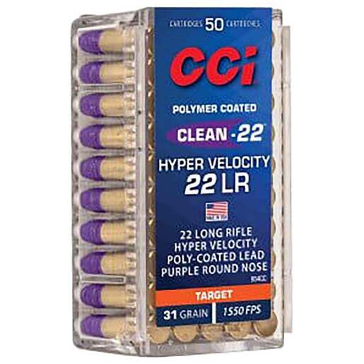 CCI LN Purple 22 Long Rifle 31Gr Rimfire Ammo Ammo - 50 Rounds 50 Rounds Ammo