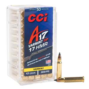 CCI A17 17 HMR 17gr Varmint Tip Rimfire Ammo - 50 Rounds