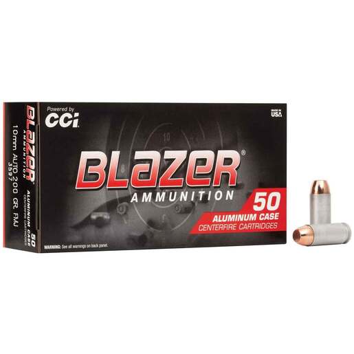 CCI Blazer 10mm Auto 200gr TMJ Handgun Ammo Ammo - 50 Rounds 50 Rounds Ammo