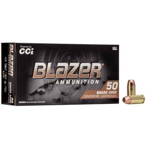 CCI Blazer 40 S&W 180gr FMJ Handgun Ammo - 50 Rounds